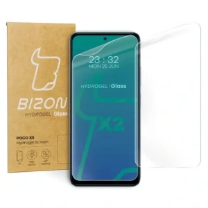 Kup Folia hydrożelowa na ekran Bizon Glass Hydrogel do Poco X5 Redmi Note 12 4G/5G [2 PACK] - BIZ2184 - {ean13} - Sklep Home Screen