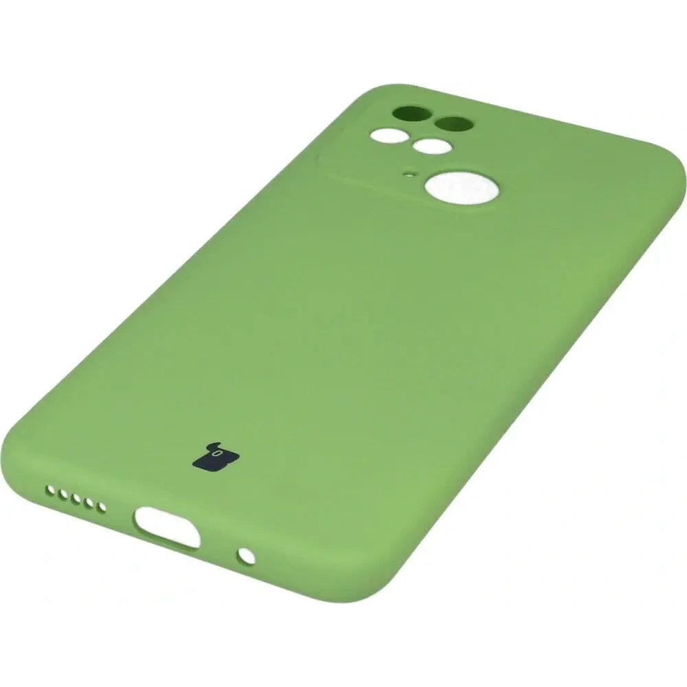Etui Bizon Case Silicone do Xiaomi Redmi 10C jasnozielone