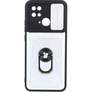 Kup Etui Bizon Case Camshield Card Slot Ring do Xiaomi Redmi 10C białe - BIZ2189 - {ean13} - Sklep Home Screen