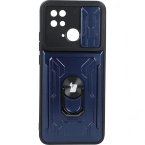 Kup Bizon Case Camshield Kártya Slot Gyűrű Xiaomi Redmi 10C sötétkék - BIZ2190 - {ean13} - Sklep Home Screen