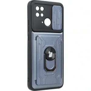 Kup Etui Bizon Case Camshield Card Slot Ring do Xiaomi Redmi 10C szare - BIZ2191 - {ean13} - Sklep Home Screen