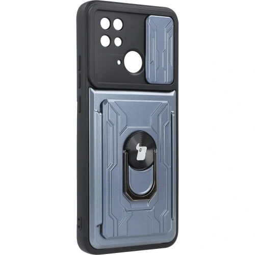 Kup Bizon Case Camshield Kartensteckplatz Ring Xiaomi Redmi 10C grau - BIZ2191 - {ean13} - Sklep Home Screen