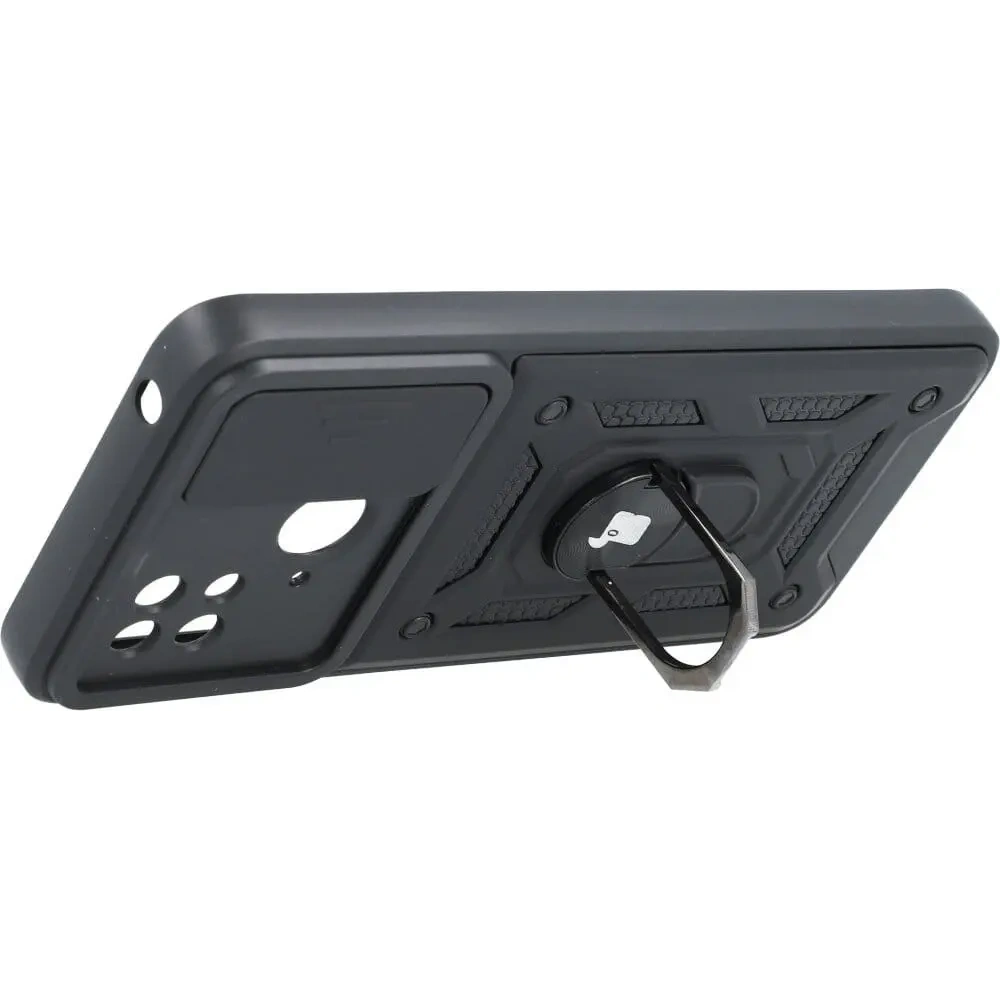 Etui Bizon Case CamShield Ring do Xiaomi Redmi 10C czarne