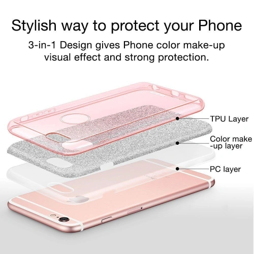Kup Etui ESR Glitter Shine Apple iPhone 6/6s 4.7 Rose Gold - ESR156RS - {ean13} - Sklep Home Screen