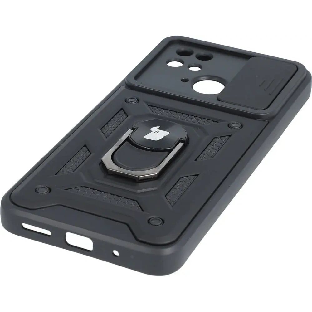 Etui Bizon Case CamShield Ring do Xiaomi Redmi 10C czarne