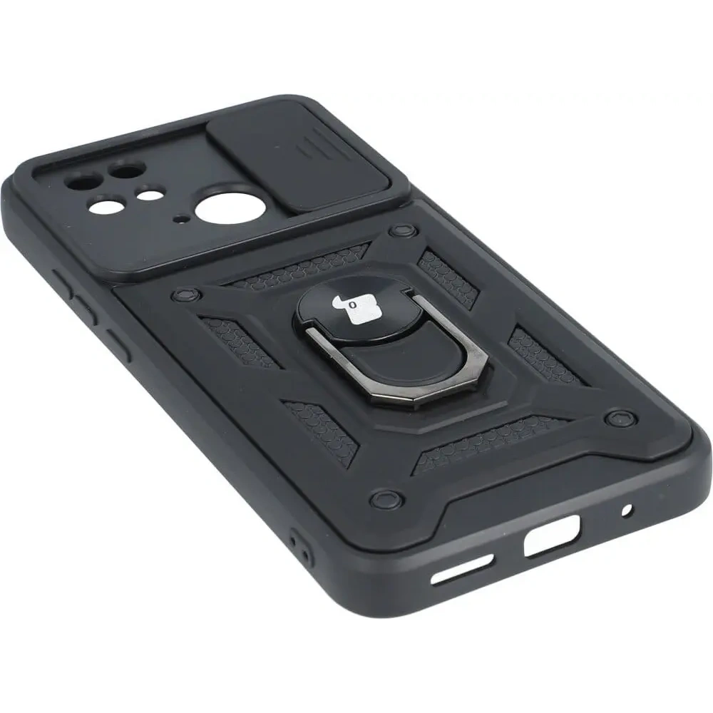 Etui Bizon Case CamShield Ring do Xiaomi Redmi 10C czarne
