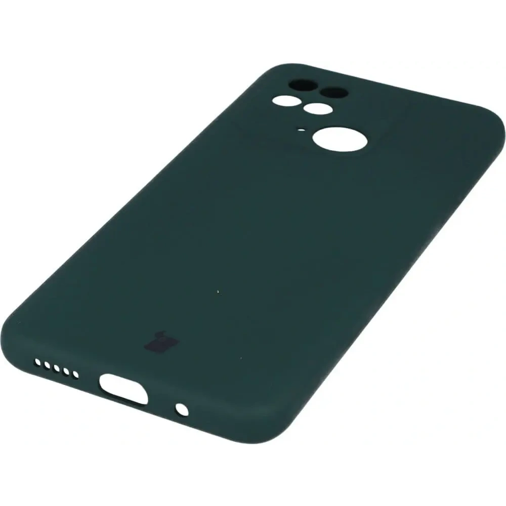 Etui Bizon Case Silicone do Xiaomi Redmi 10C ciemnozielone