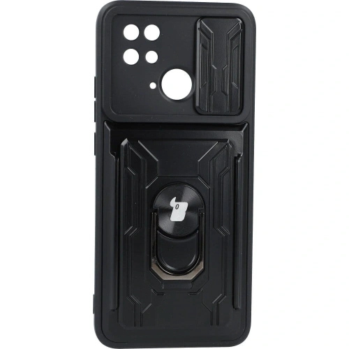 Kup Bizon Case Camshield Kartensteckplatz Ring Xiaomi Redmi 10C schwarz - BIZ2195 - {ean13} - Sklep Home Screen