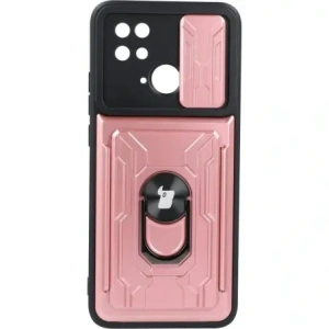 Buy Bizon Case Camshield Card Slot Ring Xiaomi Redmi 10C light pink - BIZ2196 - {ean13} - Home Screen Store Europe