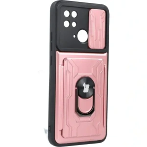 Kup Etui Bizon Case Camshield Card Slot Ring do Xiaomi Redmi 10C jasnoróżowe - BIZ2196 - {ean13} - Sklep Home Screen