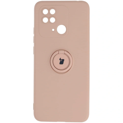 Kup Etui Bizon Case Silicone Ring Sq do Redmi 10C jasnoróżowe - BIZ2197 - {ean13} - Sklep Home Screen