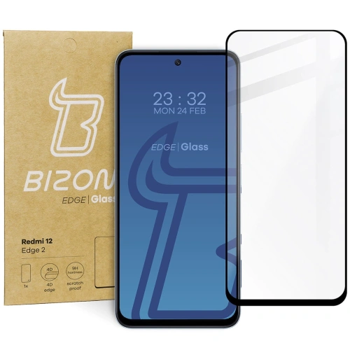 Kup Bizon Glass Edge 2 Redmi 12 fekete - BIZ2200 - {ean13} - Sklep Home Screen