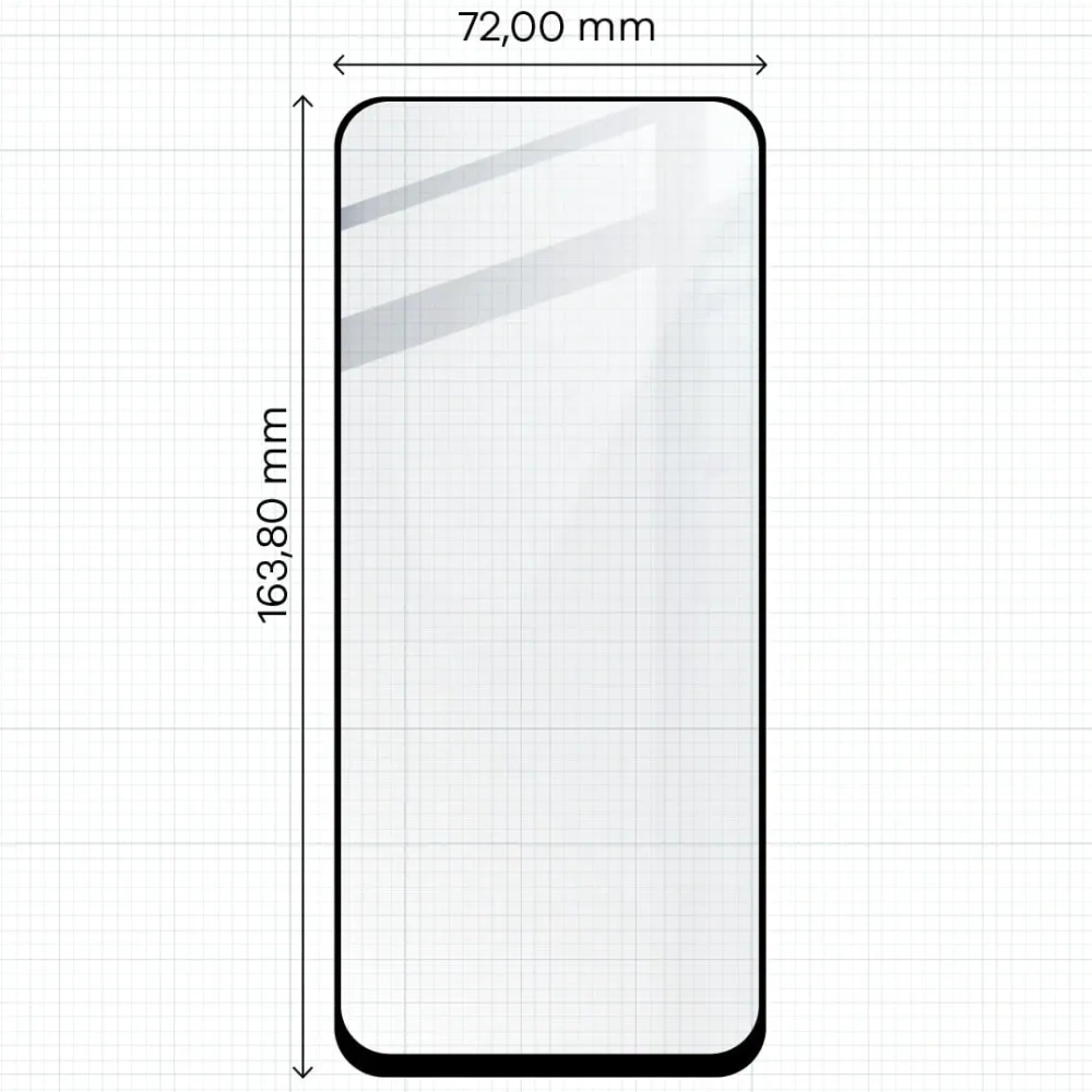 Szkło hartowane Bizon Glass Edge 2 do Redmi 12 czarne