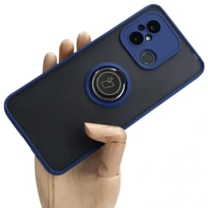 Kup Bizon Case Hybrid Ring Xiaomi Redmi 12C füstös navy kék kerettel - BIZ2203 - {ean13} - Sklep Home Screen