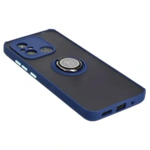 Kup Bizon Case Hybrid Ring Xiaomi Redmi 12C füstös navy kék kerettel - BIZ2203 - {ean13} - Sklep Home Screen