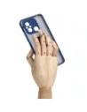 Buy Bizon Case Hybrid Ring Xiaomi Redmi 12C smoky with a navy blue frame - BIZ2203 - {ean13} - Home Screen Store Europe