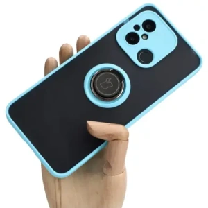 Kup Bizon Case Hybrid Gyűrű Xiaomi Redmi 12C füstös világoskék kerettel - BIZ2206 - {ean13} - Sklep Home Screen