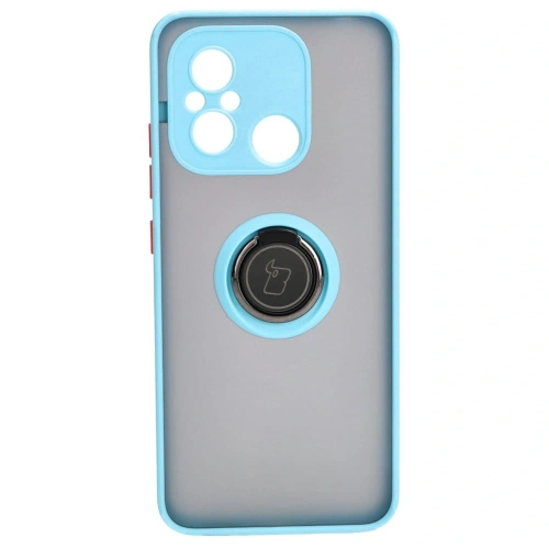 Buy Bizon Case Hybrid Ring Xiaomi Redmi 12C smoky with a light blue frame - BIZ2206 - {ean13} - Home Screen Store Europe