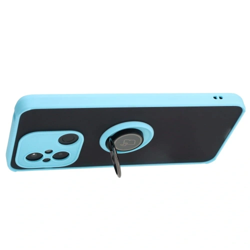 Buy Bizon Case Hybrid Ring Xiaomi Redmi 12C smoky with a light blue frame - BIZ2206 - {ean13} - Home Screen Store Europe