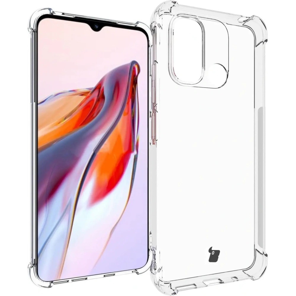 Etui + 2x szkło na ekran Bizon Case Clear Pack do Xiaomi Redmi 12C przezroczyste
