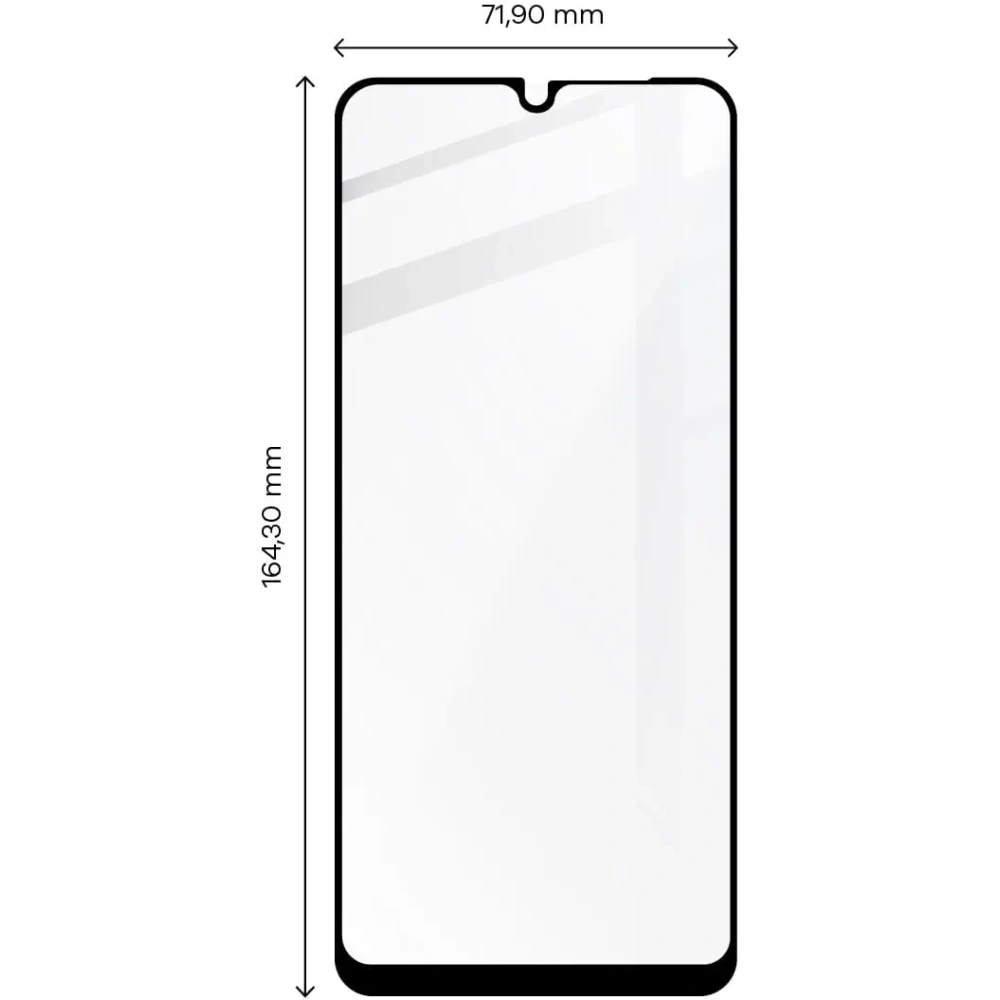 Szkło hartowane Bizon Glass Edge do Redmi 12C czarne