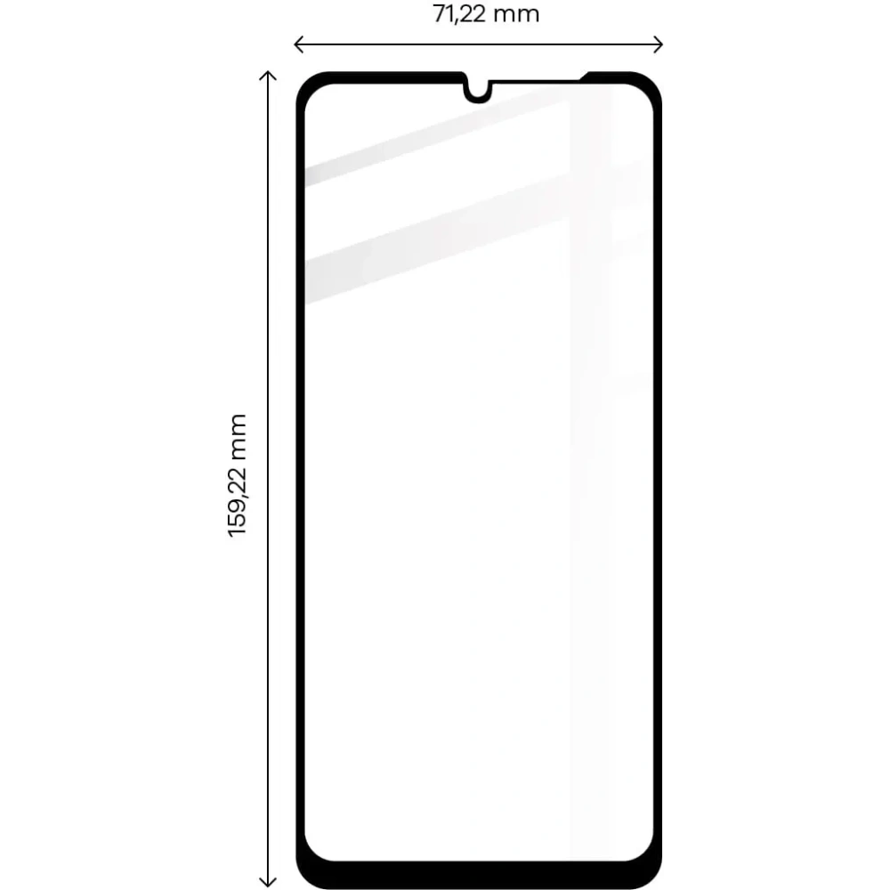 Szkło hartowane Bizon Glass Edge 2 do Redmi A1 czarne