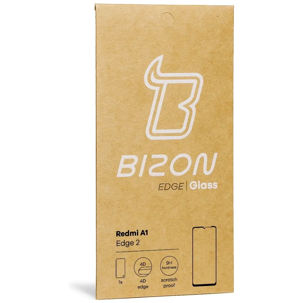 Szkło hartowane Bizon Glass Edge 2 do Redmi A1 czarne