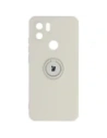 Etui Bizon Case Silicone Ring pro Redmi A1 béžové
