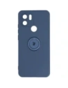 Etui Bizon Case silikonový kroužek pro Redmi A1 modré