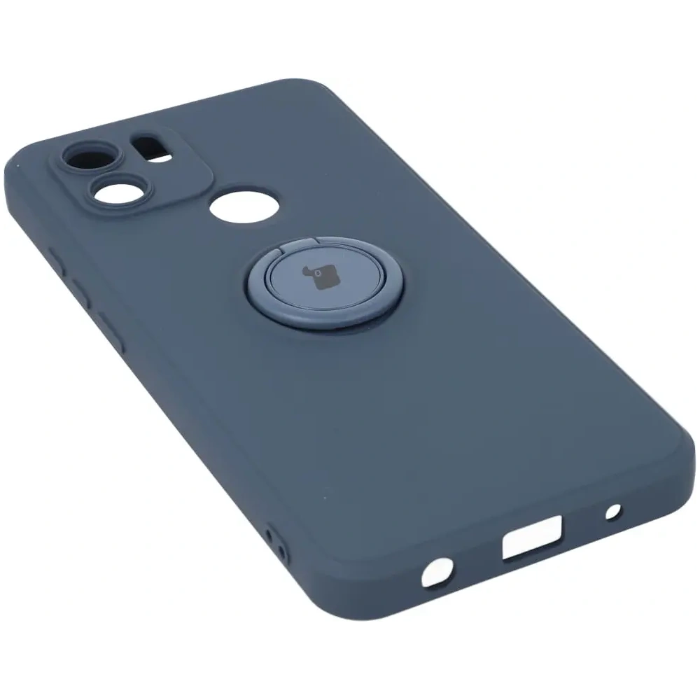 Etui Bizon Case Silicone Ring do Redmi A1 granatowe