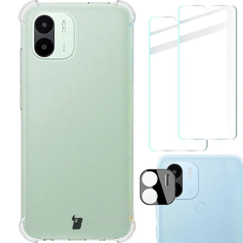 Kup Bizon Case Clear Pack husă + 2x sticlă pentru ecran + sticlă pentru obiectiv Xiaomi Redmi A1 transparentă - BIZ2229 - {ean13} - Sklep Home Screen