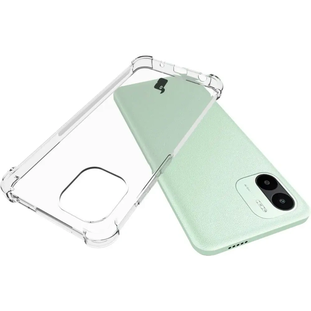 Etui + 2x szkło na ekran + obiektyw Bizon Case Clear Pack do Xiaomi Redmi A1 przezroczyste