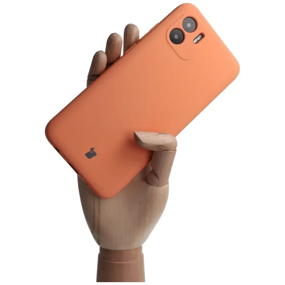 Etui Bizon Case Silicone do Xiaomi Redmi A1 pomarańczowe