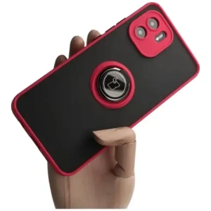 Kup Bizon Case Hybrid Ring Xiaomi Redmi A1 fumuriu cu un cadru roșu - BIZ2231 - {ean13} - Sklep Home Screen
