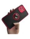 Bizon Case Hybrid Ring Xiaomi Redmi A1 smoky with a red frame