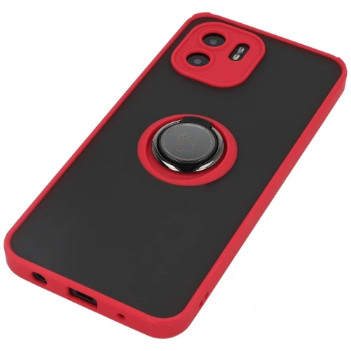Kup Bizon Case Hybrid Ring Xiaomi Redmi A1 fumuriu cu un cadru roșu - BIZ2231 - {ean13} - Sklep Home Screen