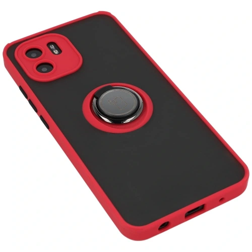 Kup Bizon Case Hybrid Ring Xiaomi Redmi A1 fumuriu cu un cadru roșu - BIZ2231 - {ean13} - Sklep Home Screen