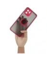 Kup Bizon Case Hybrid Ring Xiaomi Redmi A1 fumuriu cu un cadru roșu - BIZ2231 - {ean13} - Sklep Home Screen