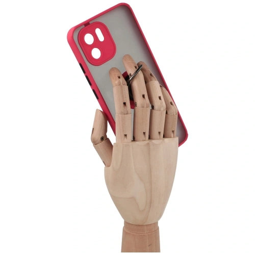 Kup Bizon Case Hybrid Ring Xiaomi Redmi A1 fumuriu cu un cadru roșu - BIZ2231 - {ean13} - Sklep Home Screen
