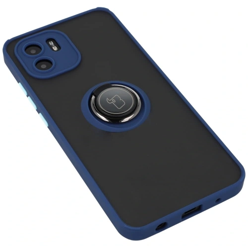 Kup Bizon Case Hybrid Ring Xiaomi Redmi A1 fumuriu cu un cadru albastru închis - BIZ2232 - {ean13} - Sklep Home Screen
