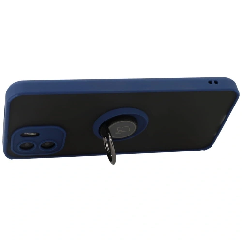 Kup Bizon Case Hybrid Ring Xiaomi Redmi A1 fumuriu cu un cadru albastru închis - BIZ2232 - {ean13} - Sklep Home Screen