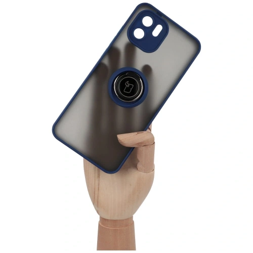 Kup Bizon Case Hybrid Ring Xiaomi Redmi A1 fumuriu cu un cadru albastru închis - BIZ2232 - {ean13} - Sklep Home Screen