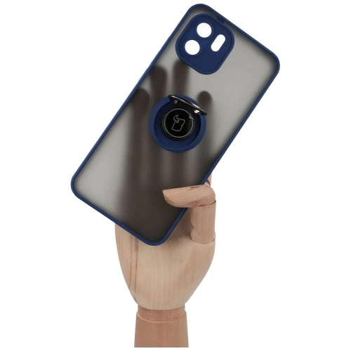 Kup Bizon Case Hybrid Ring Xiaomi Redmi A1 fumuriu cu un cadru albastru închis - BIZ2232 - {ean13} - Sklep Home Screen