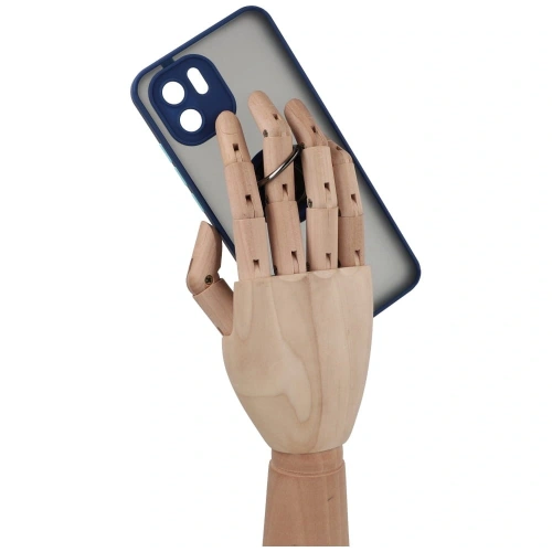 Kup Bizon Case Hybrid Ring Xiaomi Redmi A1 fumuriu cu un cadru albastru închis - BIZ2232 - {ean13} - Sklep Home Screen