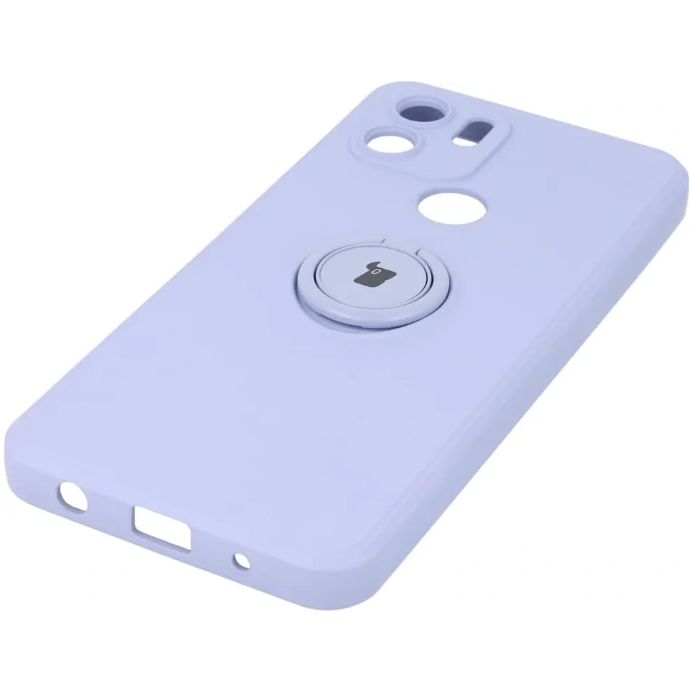 Etui Bizon Case Silicone Ring do Redmi A1 jasnofioletowe