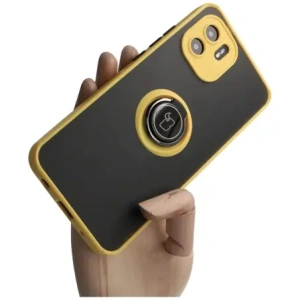 Kup Bizon Case Hybrid Ring Xiaomi Redmi A1 fumurie cu un cadru galben - BIZ2239 - {ean13} - Sklep Home Screen