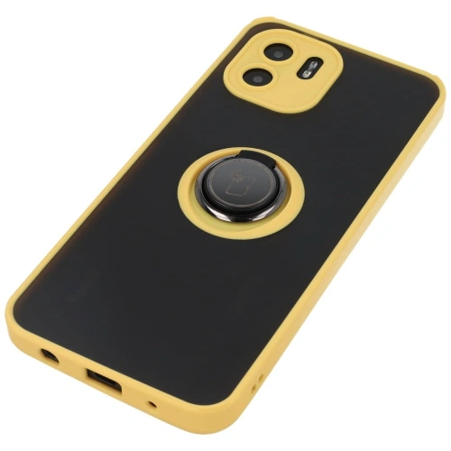 Kup Bizon Case Hybrid Ring Xiaomi Redmi A1 fumurie cu un cadru galben - BIZ2239 - {ean13} - Sklep Home Screen