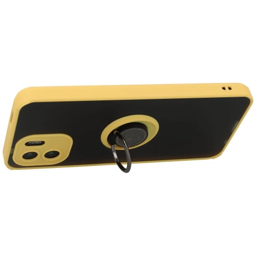 Kup Bizon Case Hybrid Ring Xiaomi Redmi A1 fumurie cu un cadru galben - BIZ2239 - {ean13} - Sklep Home Screen