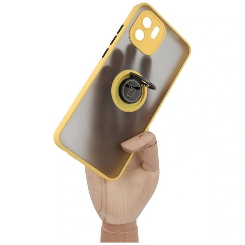 Kup Bizon Case Hybrid Ring Xiaomi Redmi A1 fumurie cu un cadru galben - BIZ2239 - {ean13} - Sklep Home Screen
