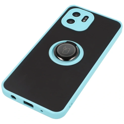 Kup Bizon Case Hybrid Ring Xiaomi Redmi A1 fumuriu cu un cadru bleu deschis - BIZ2240 - {ean13} - Sklep Home Screen